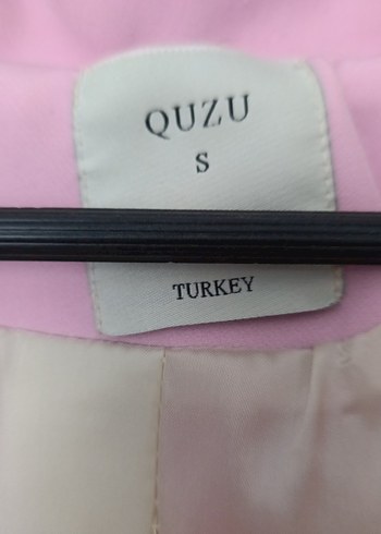 Quzu Düğmeli Pembe Kadın Blazer Ceket