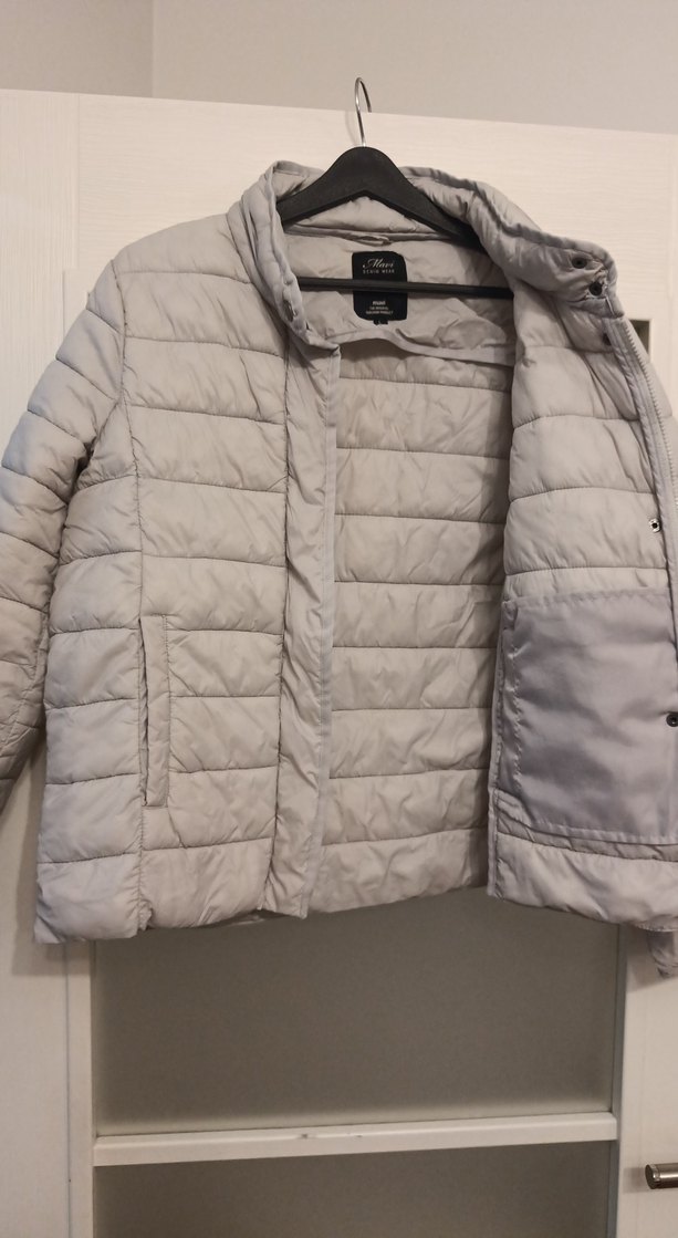 Düğmeli Gri Kadın Midi Ceket - Görsel 4