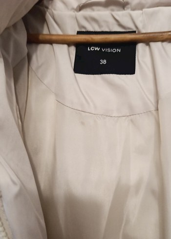 Bej Midi Kadın Şişme Mont - Görsel 2