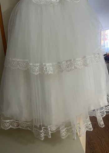 Dantel Detaylı Uzun A Kesim Gelinlik 5 yaş - Görsel 2