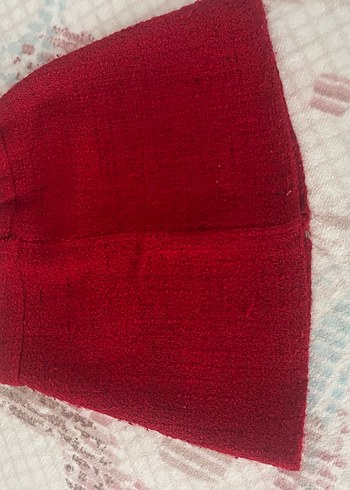 Fermuarlı Kırmızı Mini Etek - Görsel 4