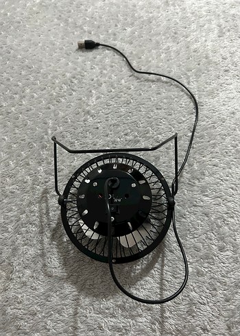 USB Bağlantılı Siyah Masaüstü Fan - Görsel 2