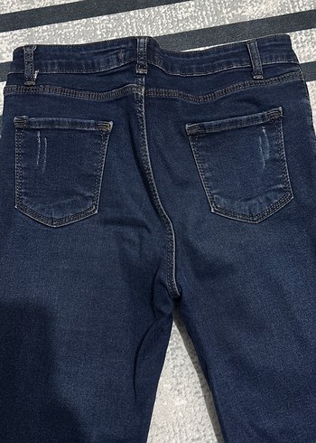 Lacivert Kadın Kot Pantolon - Görsel 4