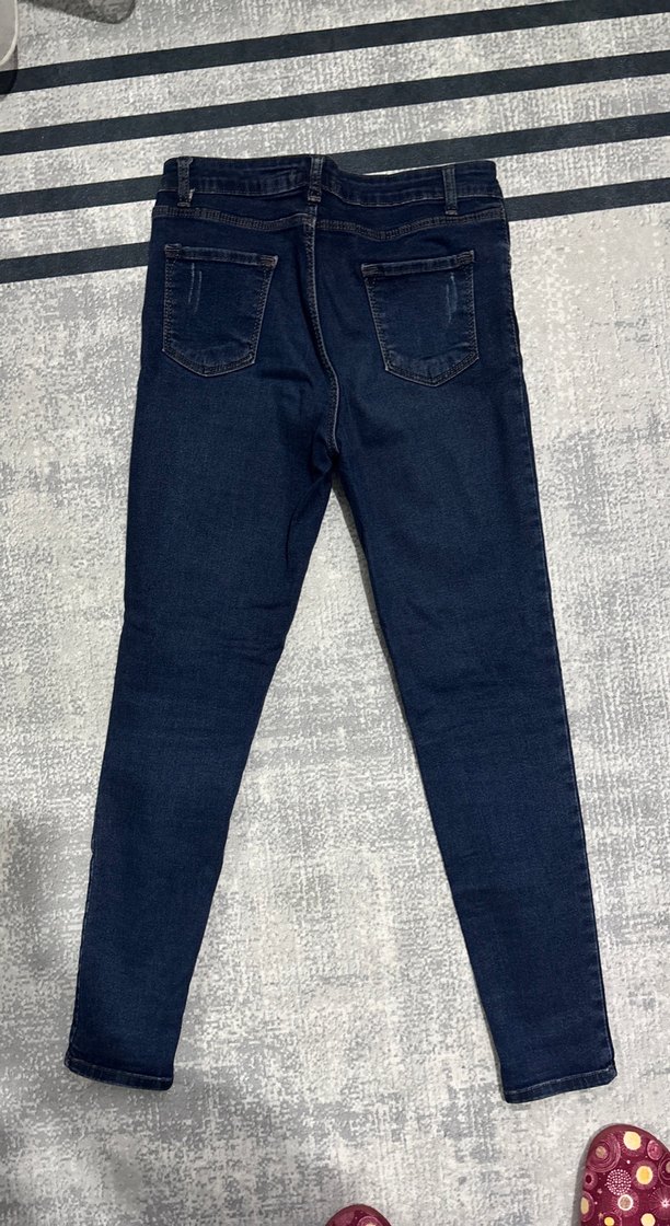 Lacivert Kadın Kot Pantolon - Görsel 3