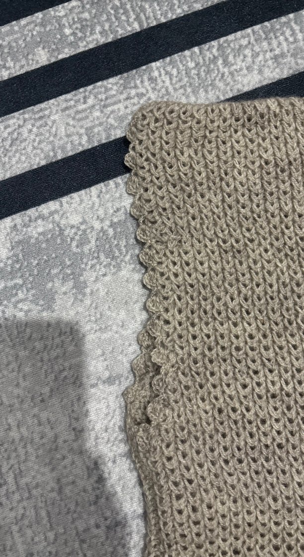 Bej V Yaka Örgü Kadın Süveter - Görsel 5