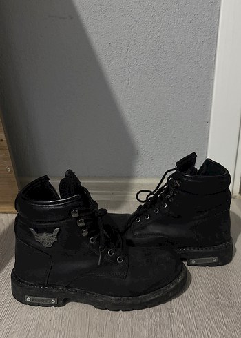 Siyah Deri Erkek Botlar - Görsel 6