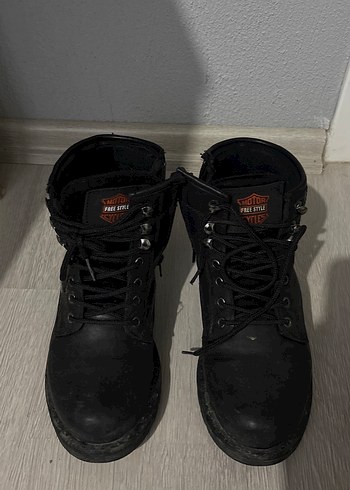 Siyah Deri Erkek Botlar - Görsel 5