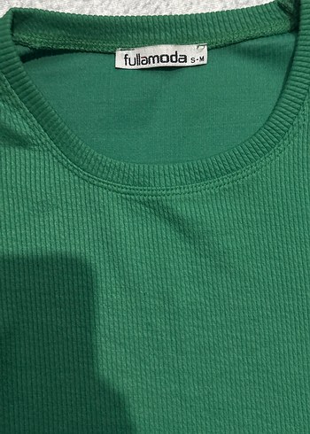 Yeşil Uzun Kollu Triko Bluz - Görsel 2