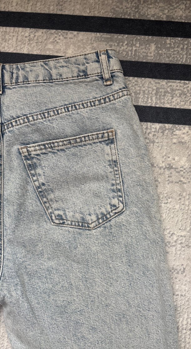 Gri Salaş Kesim Kadın Denim Jean - Görsel 4