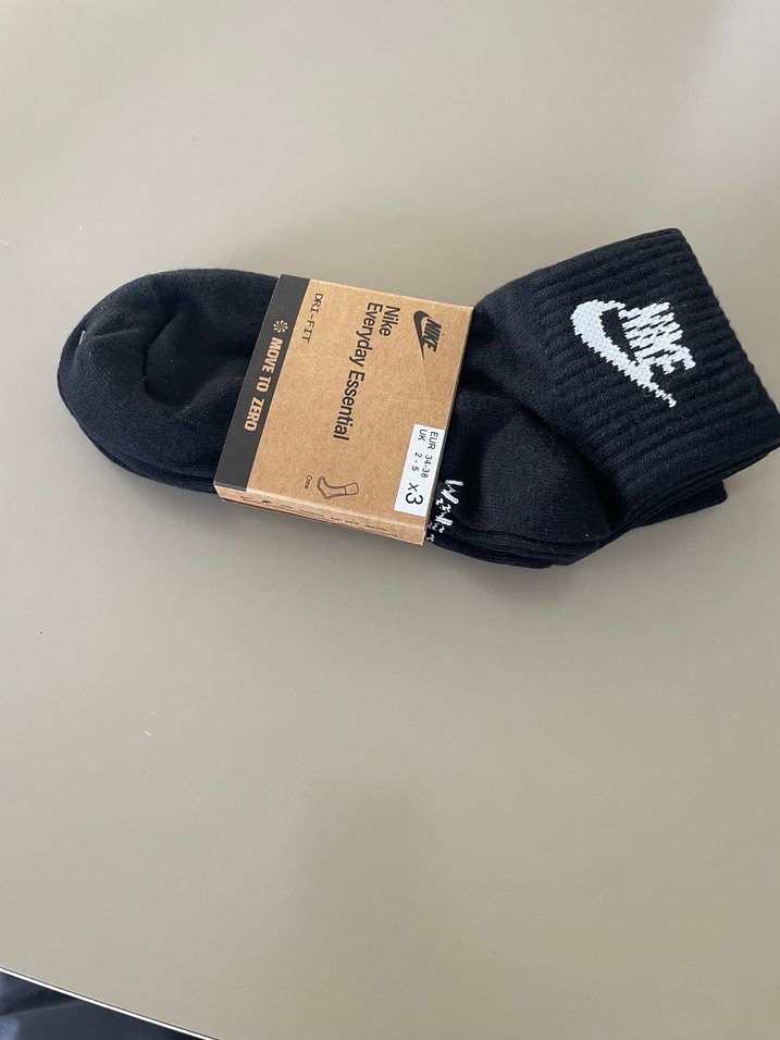 Nike Siyah Mini Erkek Çorap 3 çift - Görsel 2