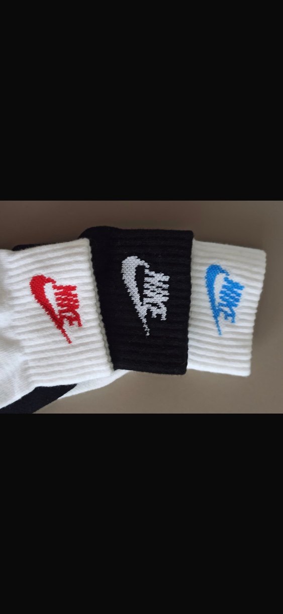 Nike Beyaz Mini Erkek Çorap 3 çift - Görsel 3