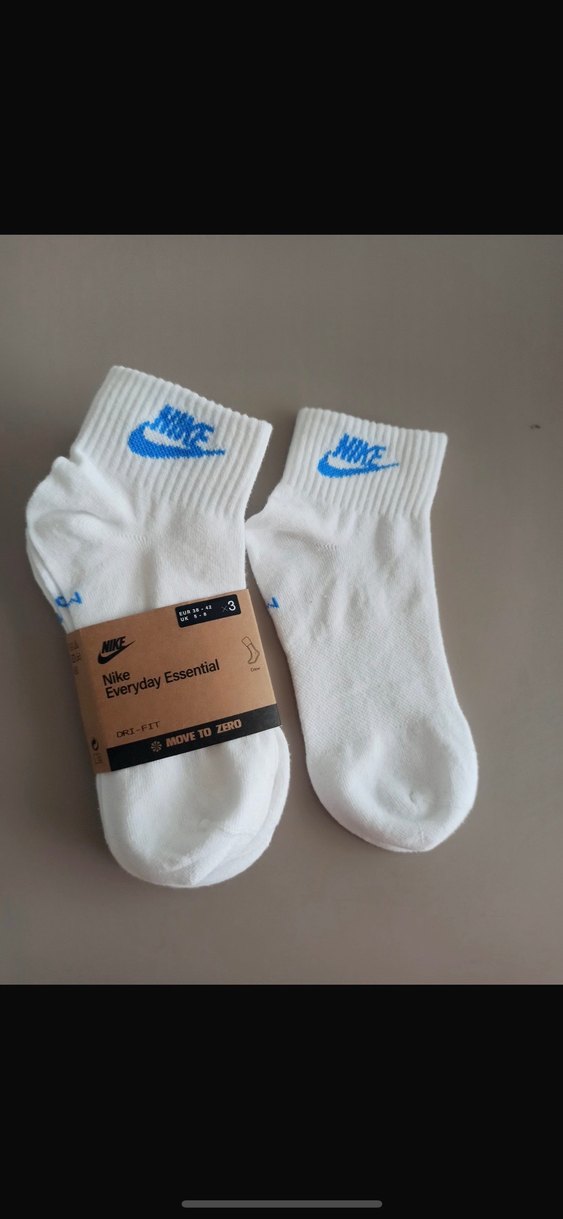 Nike Beyaz Mini Erkek Çorap 3 çift - Görsel 2