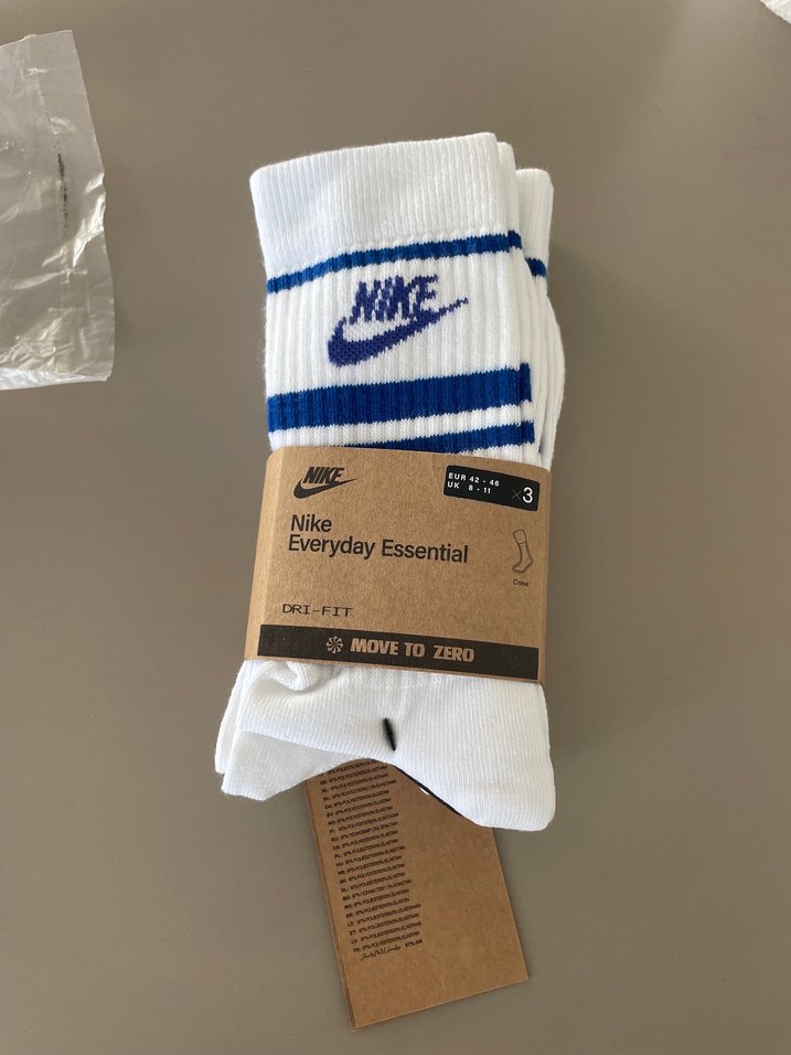 Nike Beyaz Midi Erkek Çorap3 çift - Görsel 4