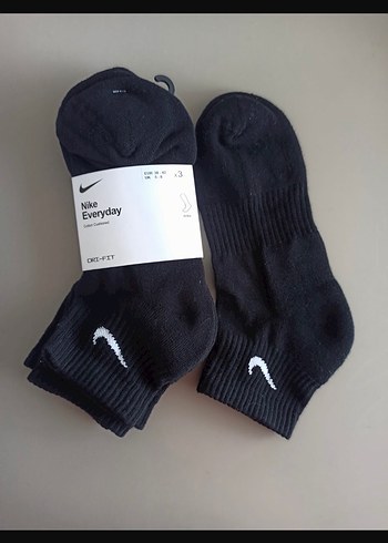 Nike Everyday Siyah Midi Çorap 3 çift - Görsel 3