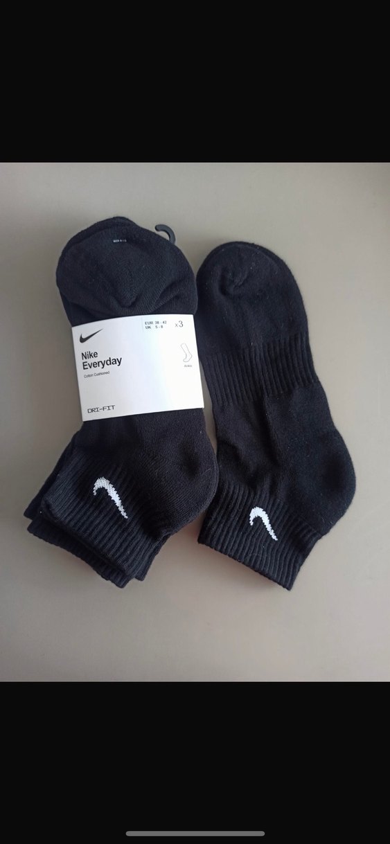 Nike Everyday Siyah Midi Çorap 3 çift - Görsel 3