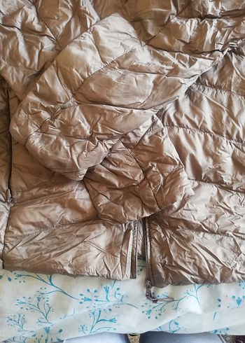 Bej Kadın Midi Ceket, Fermuarlı, Uzun Kollu yağmurluk - Görsel 2