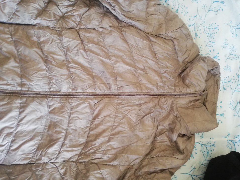 Bej Kadın Midi Ceket, Fermuarlı, Uzun Kollu yağmurluk - Görsel 3