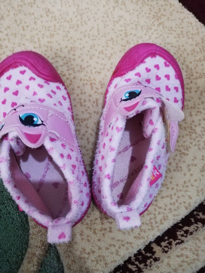 Kız Çocuk Pembe Leopar Desenli Sıcak Ev Terliği - Görsel 3