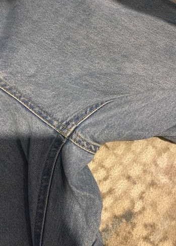 Mavi Loose Fit Kadın Midi Boy Kot Pantolon - Görsel 4