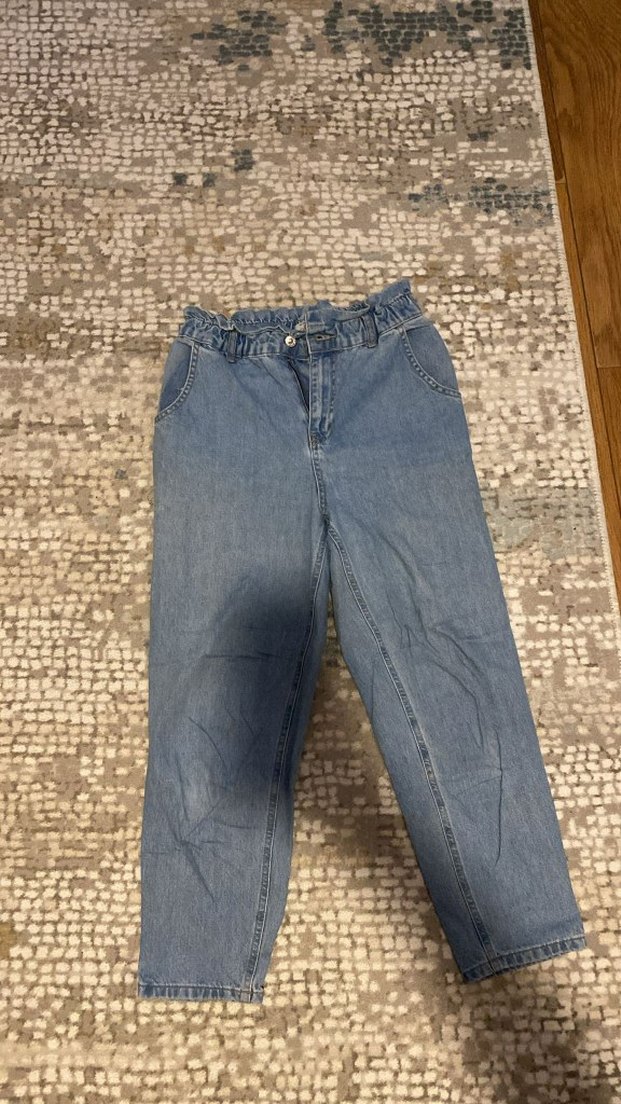 Mavi Loose Fit Kadın Midi Boy Kot Pantolon - Görsel 2