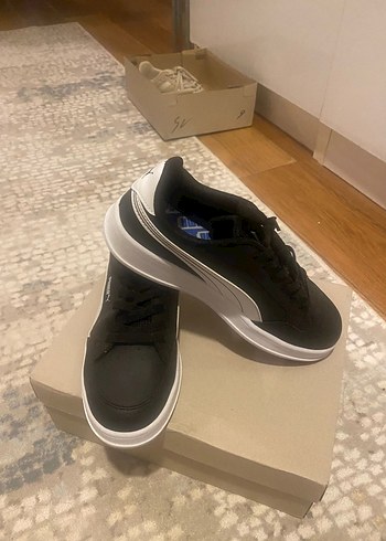 Puma Siyah Beyaz Kadın Spor Ayakkabı - Görsel 4