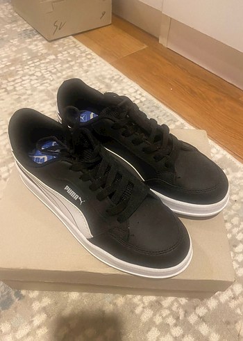 Puma Siyah Beyaz Kadın Spor Ayakkabı - Görsel 3