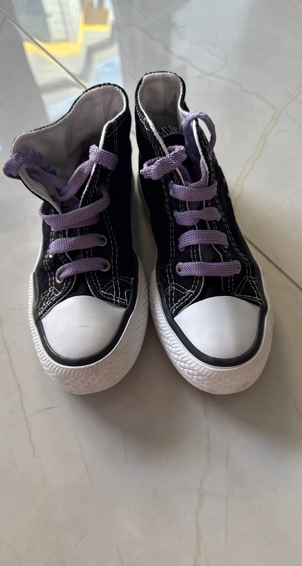 Mor Bağcıklı Kız Çocuk Spor Ayakkabı - Görsel 2