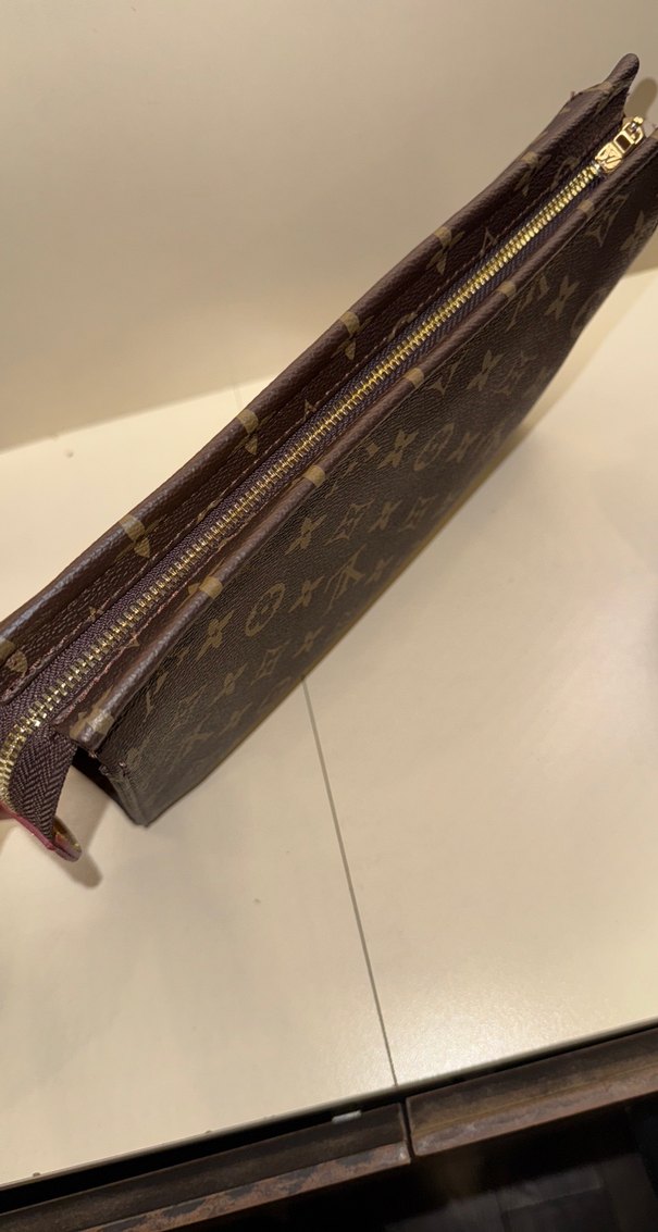 Kahverengi Canvas Kadın Portföy Çanta - Görsel 2