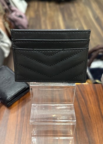 Siyah Deri Kartlık Cüzdanı - Kemerli, Parlak - Görsel 2