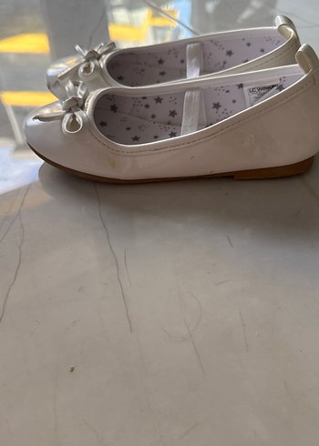 Kız Çocuk Beyaz Fiyonklu Babet Ayakkabı - Görsel 4