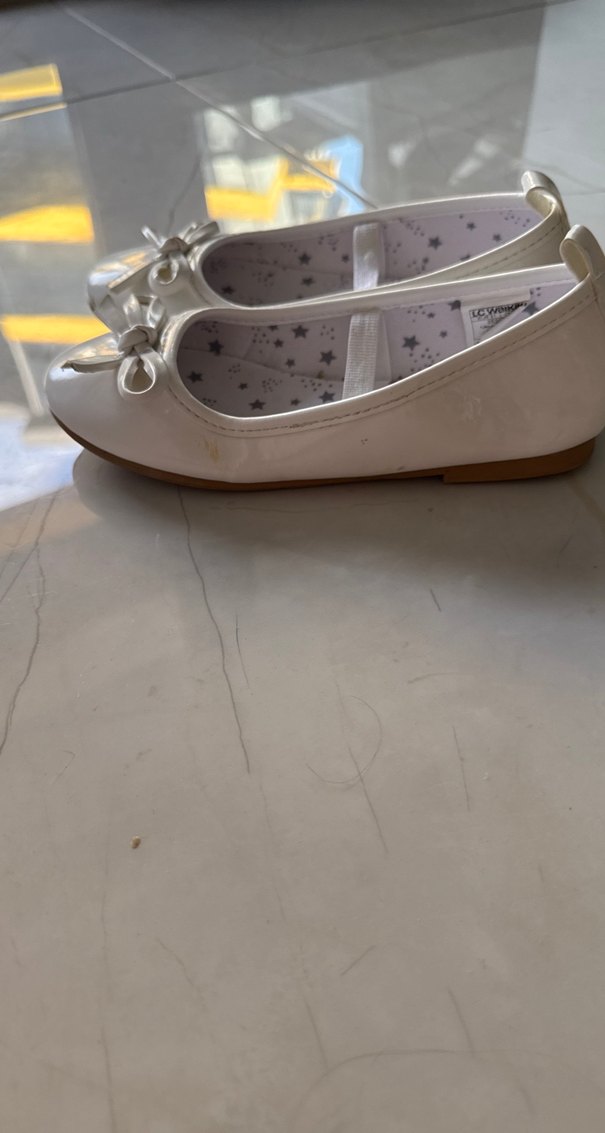 Kız Çocuk Beyaz Fiyonklu Babet Ayakkabı - Görsel 4