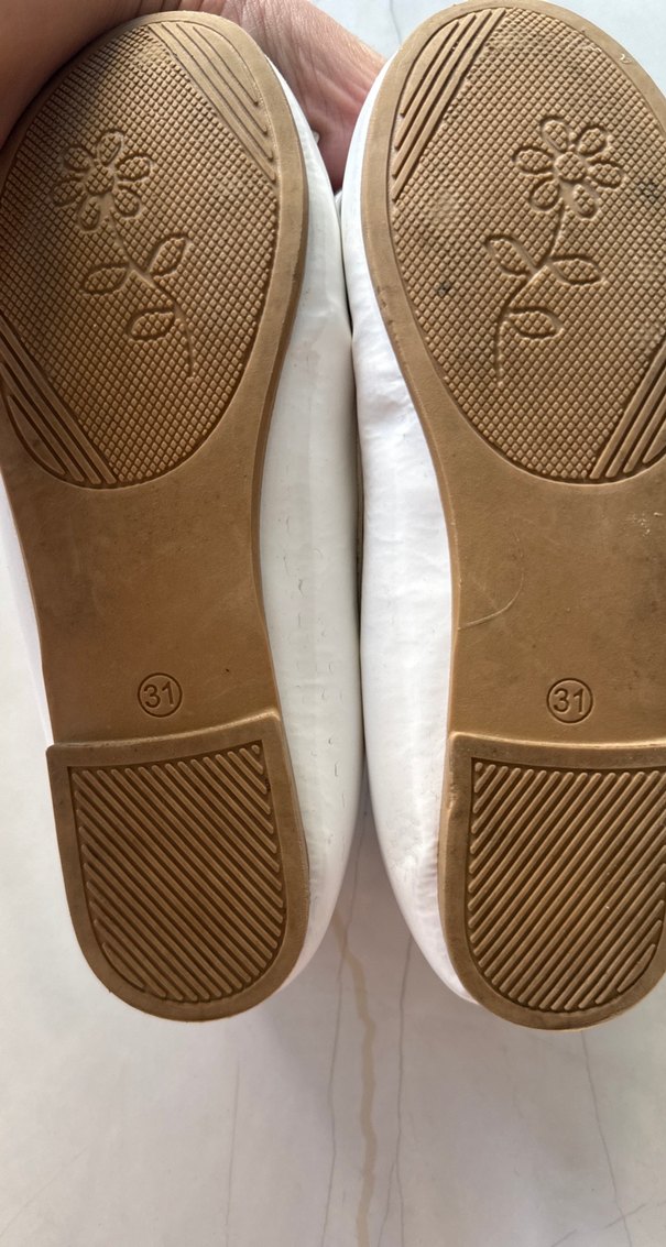 Kız Çocuk Beyaz Fiyonklu Babet Ayakkabı - Görsel 2