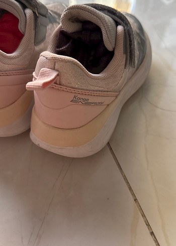 Kız Çocuk Bej Yılan Desenli Sneaker Velcro - Görsel 4