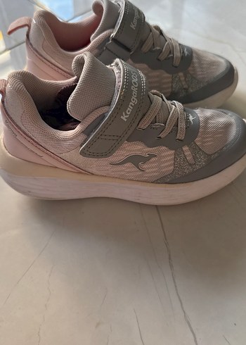Kız Çocuk Bej Yılan Desenli Sneaker Velcro - Görsel 2