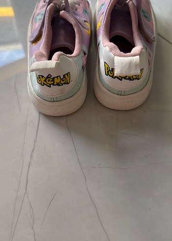 Kız Çocuk Pembe Bağcıklı ve Cırtlı Spor Ayakkabı - Görsel 3