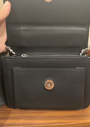 Siyah Zincir Detaylı Deri Kadın Çanta - Görsel 3