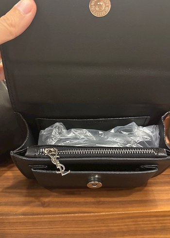 Siyah Zincir Detaylı Deri Kadın Çanta - Görsel 4