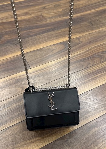 Siyah Zincir Detaylı Deri Kadın Çanta - Görsel 6