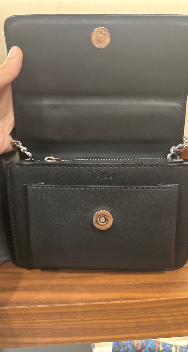 Siyah Zincir Detaylı Deri Kadın Çanta - Görsel 3