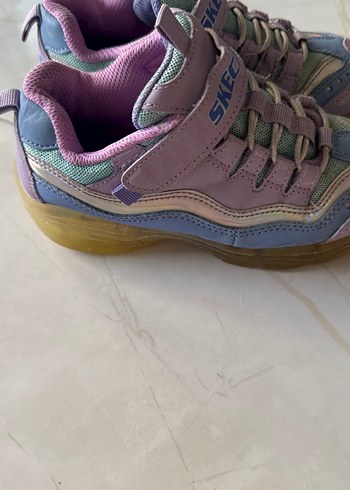 Mor Tie-Dye Desenli Kız Çocuk Sneakers - Görsel 2