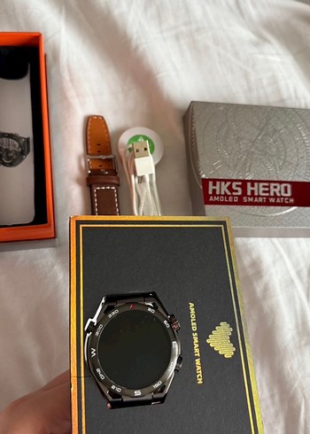 HKS Hero AMOLED Akıllı Saat Gri