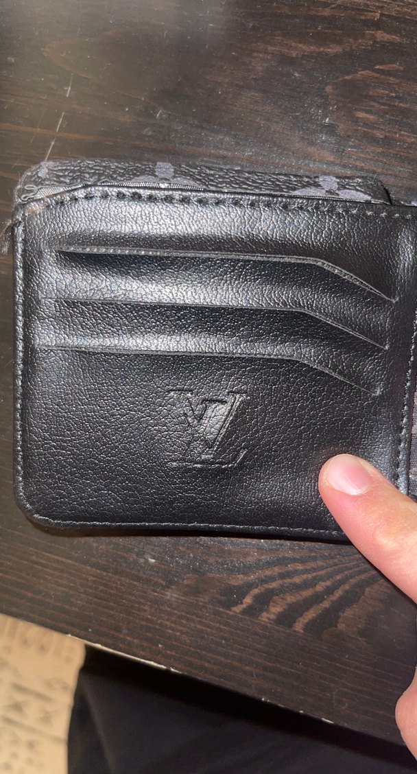 Louis Vuitton Desenli Siyah Cüzdan - Görsel 2