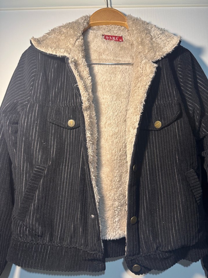 Düğmeli Siyah Kadın Ceket Midi Boy - Görsel 2