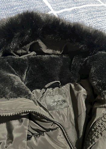 Kürk Detaylı Gri Kadın Kışlık Mont - Görsel 8