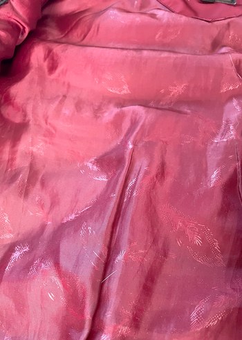 Bordo Fermuarlı Kadın Midi Kaban - Görsel 5