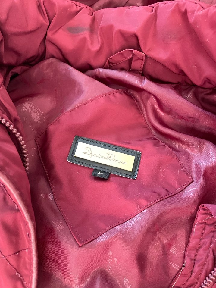 Bordo Fermuarlı Kadın Midi Kaban - Görsel 4