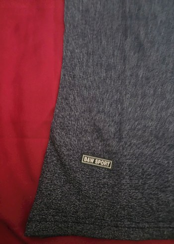 Gri Kadın Kısa Kollu Spor Tişört - Görsel 3