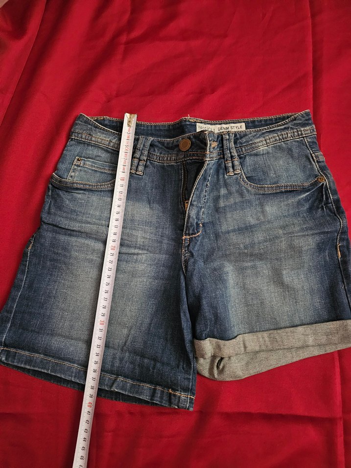 Yesicca Mavi Kadın Denim Mini Şort - Görsel 2