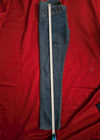 Koton marka Kadın Mavi Midi Boy Denim Pantolon - Görsel 2