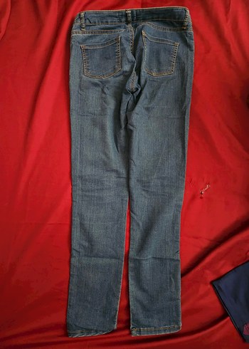 Koton marka Kadın Mavi Midi Boy Denim Pantolon - Görsel 4